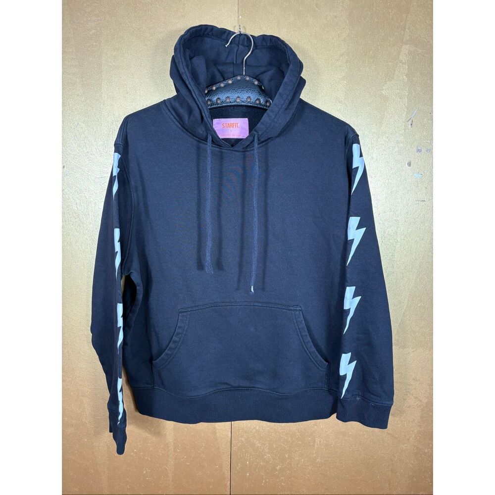 Starfit lightning bolt sleeve pullover hoodie size S